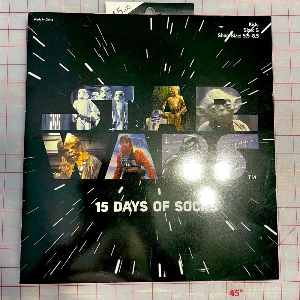 Star Wars 15 Days of Socks NWT